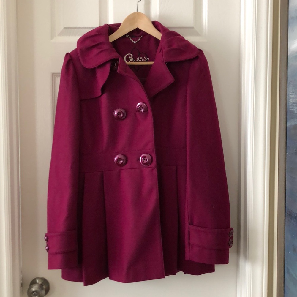 Beautiful Magenta Guess Peacoat